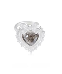 Frozen heart bow ring