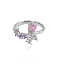 Colorful butterfly ring