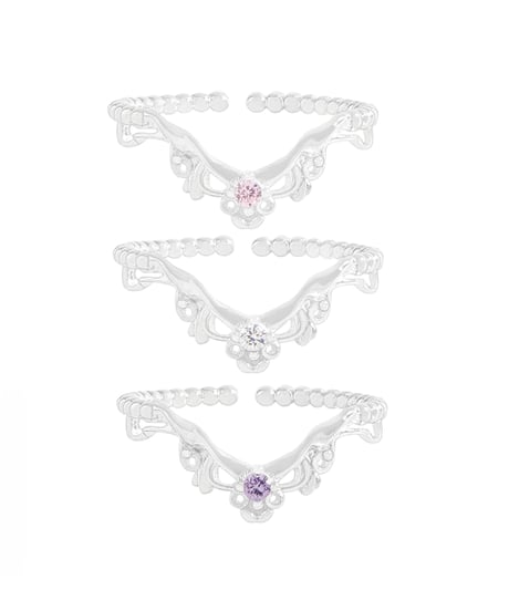 Grain tiara ring