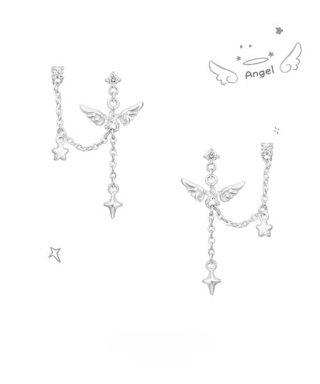 Angel drop chain pierce
