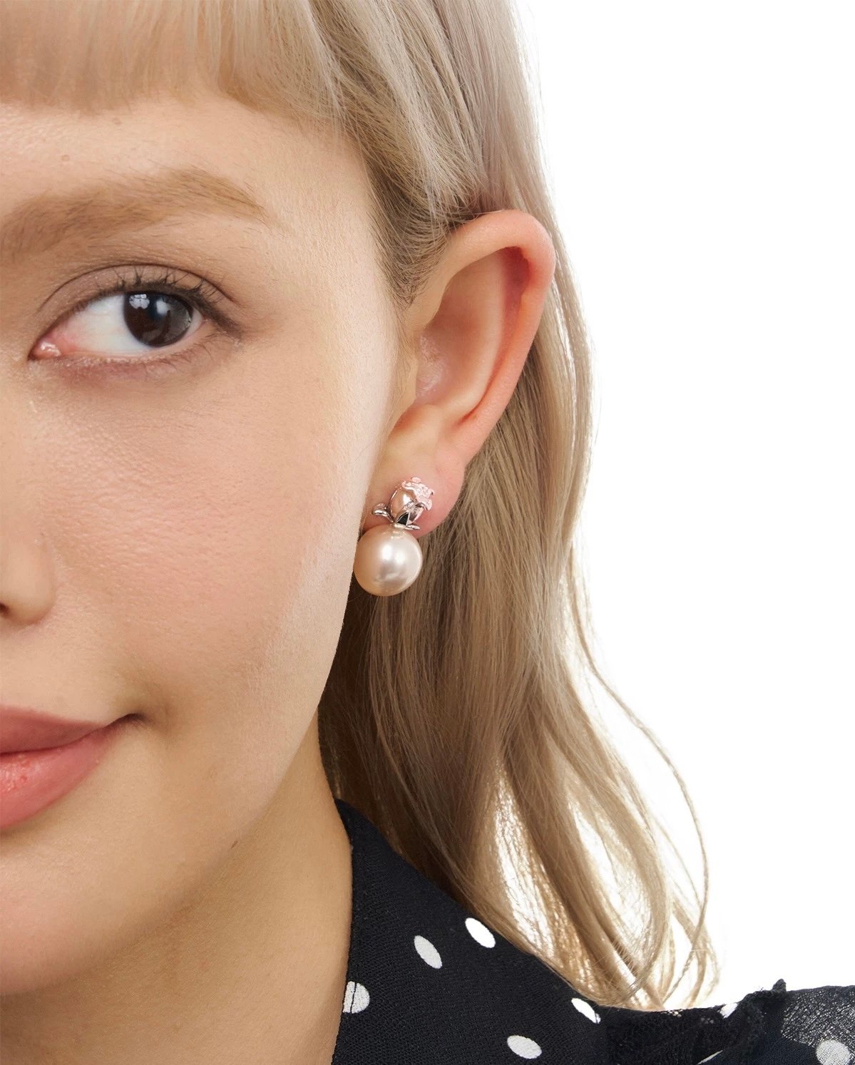 Rose bloom pearl pierce | NOVER