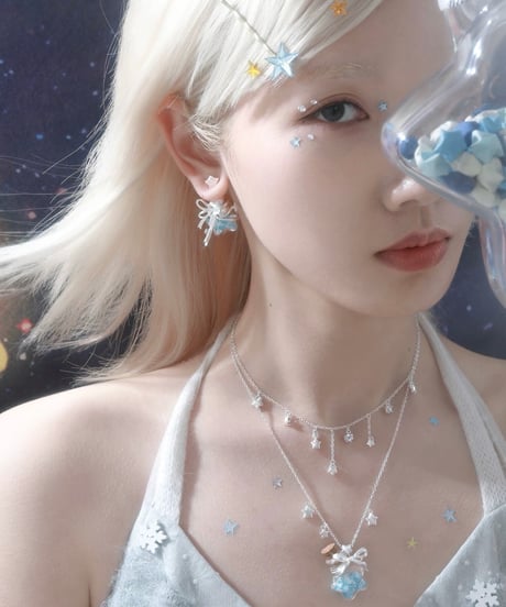 Wishing star bottle necklace