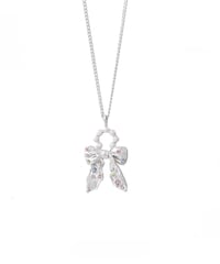 Colored ribbon necklace