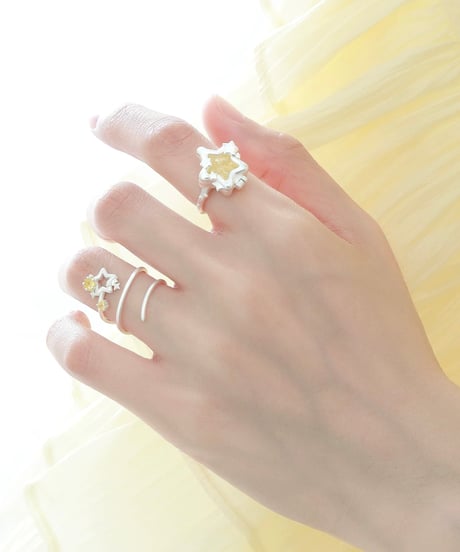 wishing star coil ring