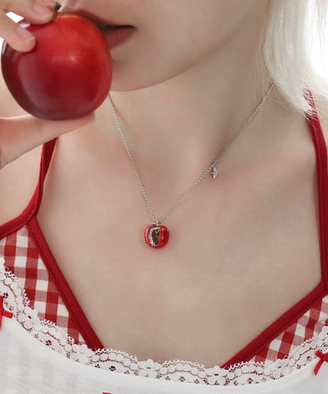 Twinkling apple necklace