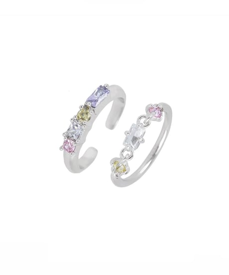 Colorful stones ring