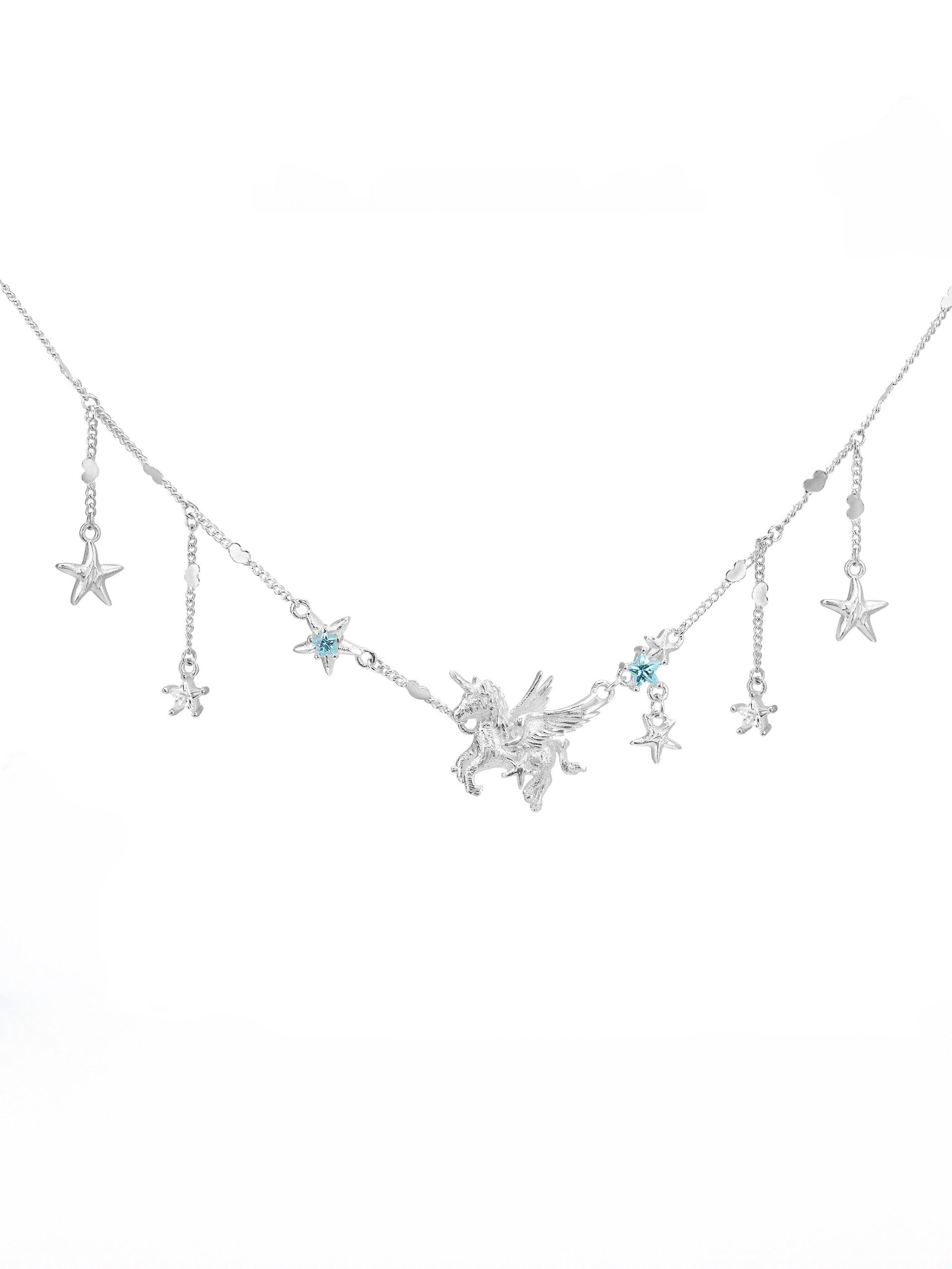 Pegasus blue star necklace | NOVER