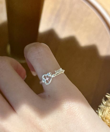 Key heart ring