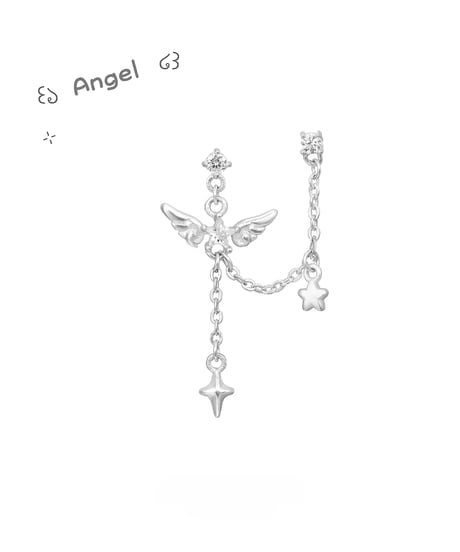 Angel drop chain pierce