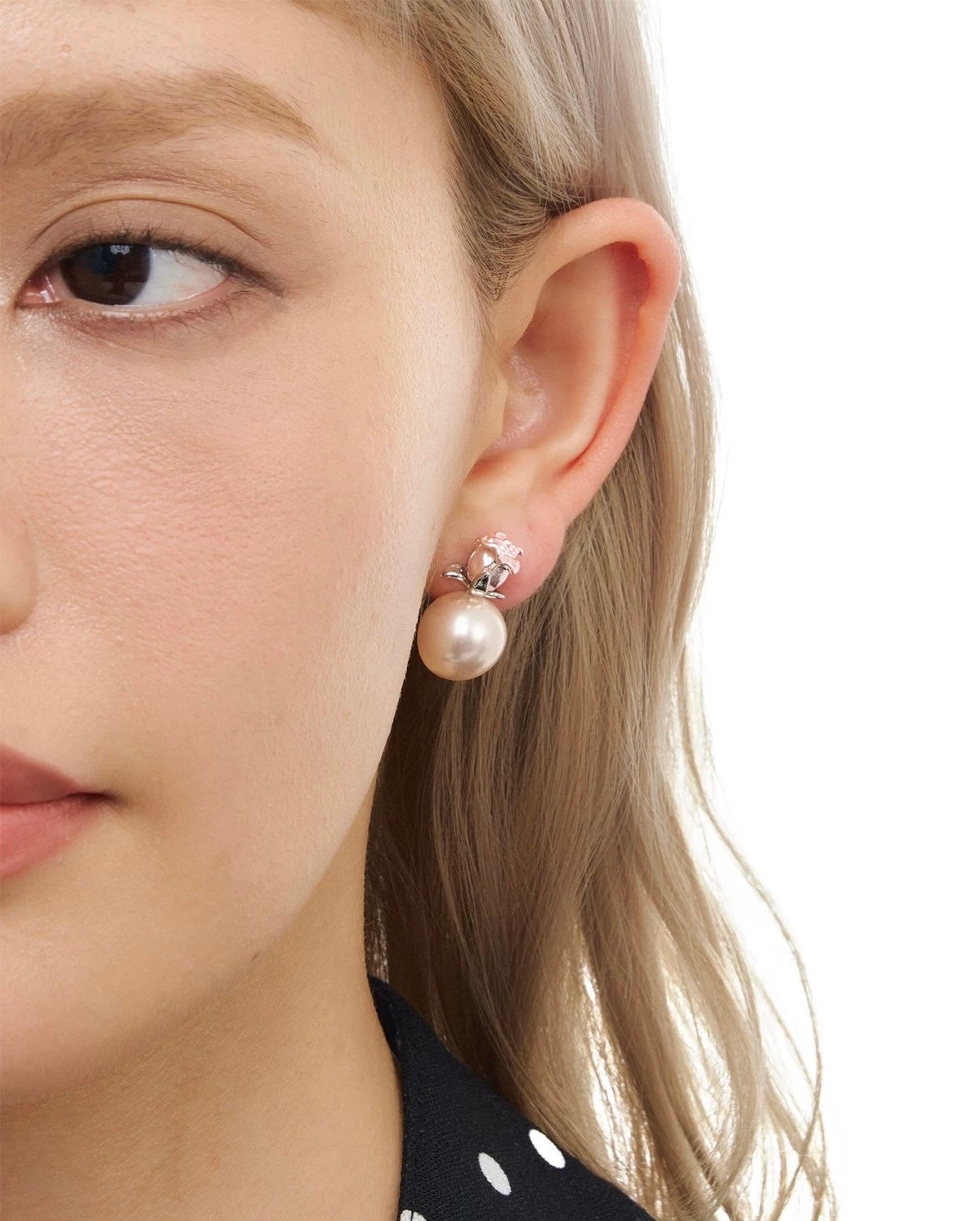 パールピアス Rose bloom pearl pierce | NOVER