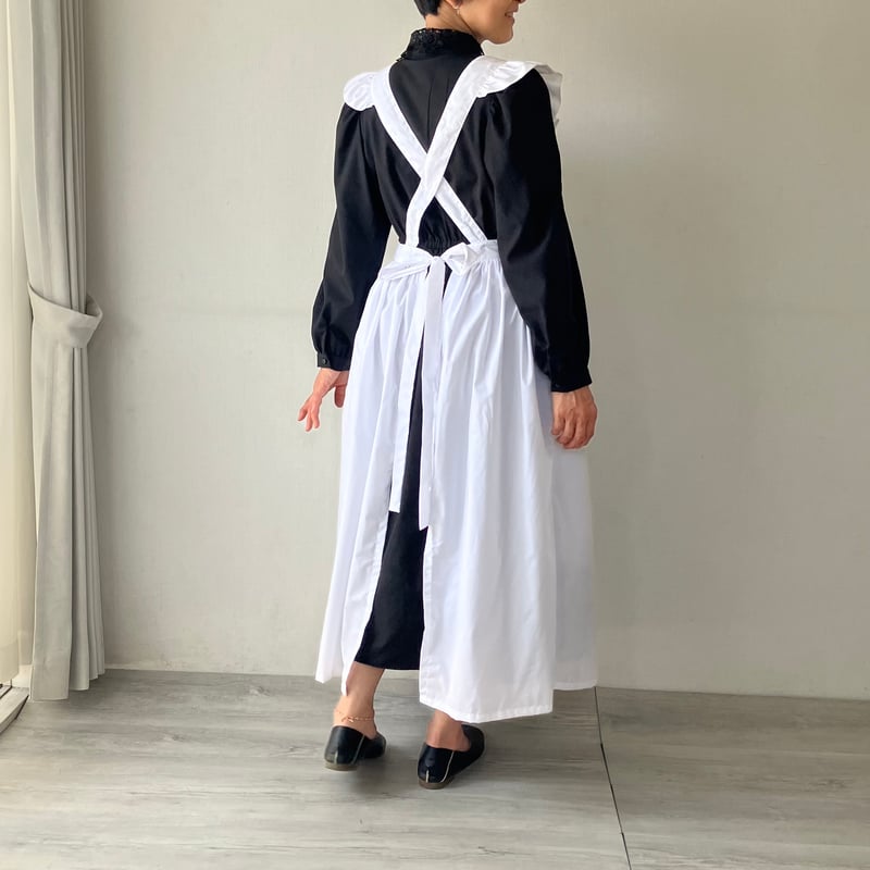 SML対応/お屋敷で働くお手伝いさんエプロン【作り方と型紙セット