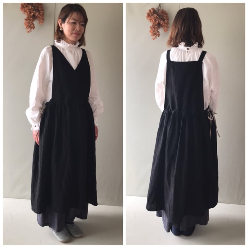 SML対応/4WAYエプロンワンピース【作り方と型紙セット】 | うつわの服