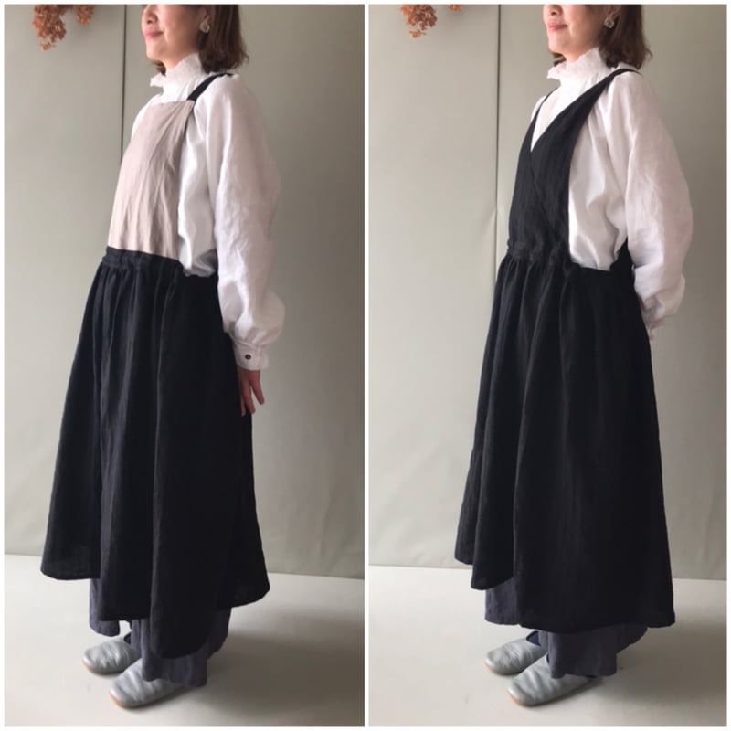 SML対応/4WAYエプロンワンピース【作り方と型紙セット】 | うつわの服