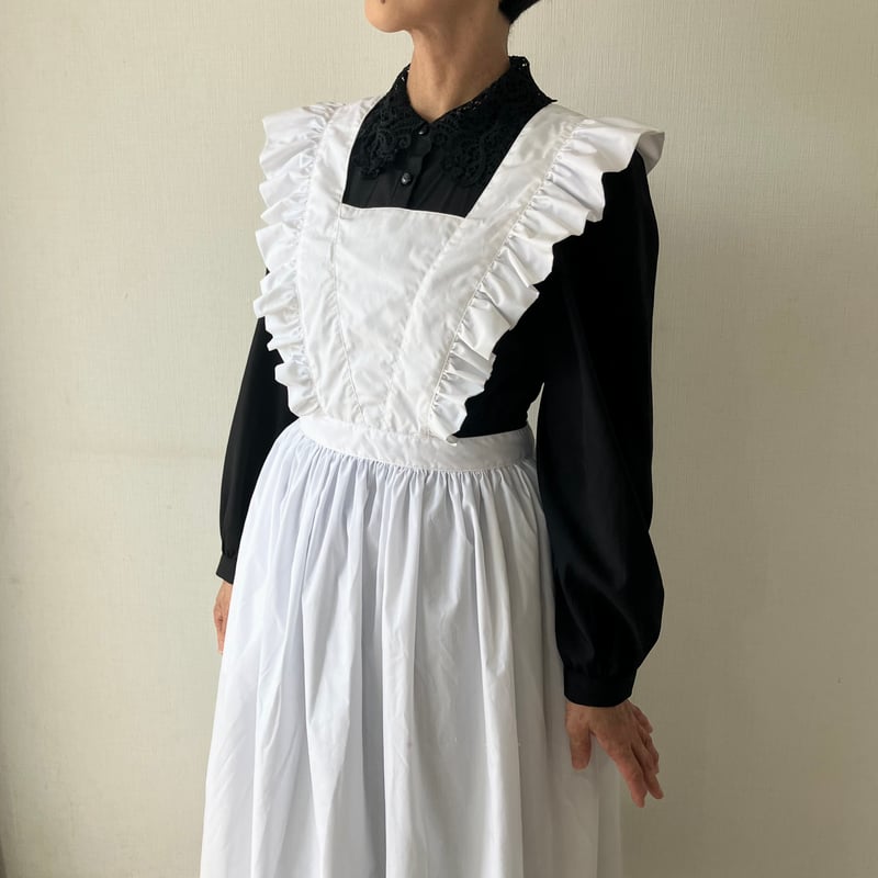 SML対応/お屋敷で働くお手伝いさんエプロン【作り方と型紙セット