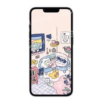 スマホ用壁紙　kukuと一緒