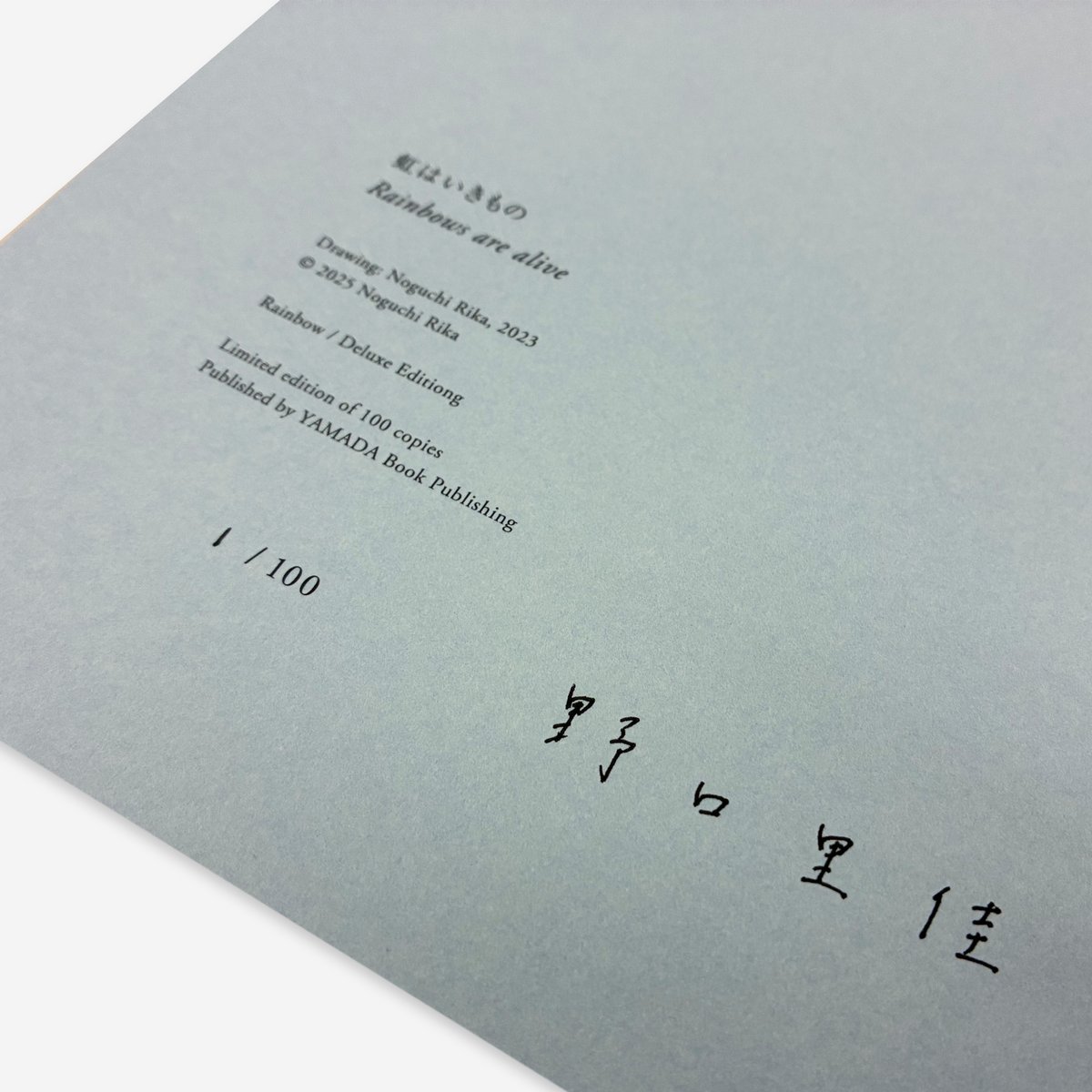 野口里佳 虹【特装版】 | YAMADA Book Publishing