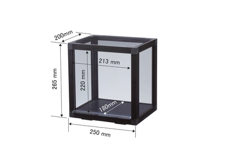 ハヤノコレクションケース W250×D200×H265mm ブラック