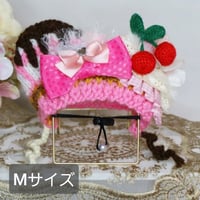 さくらんぼパフェ　ニット帽　Mサイズ