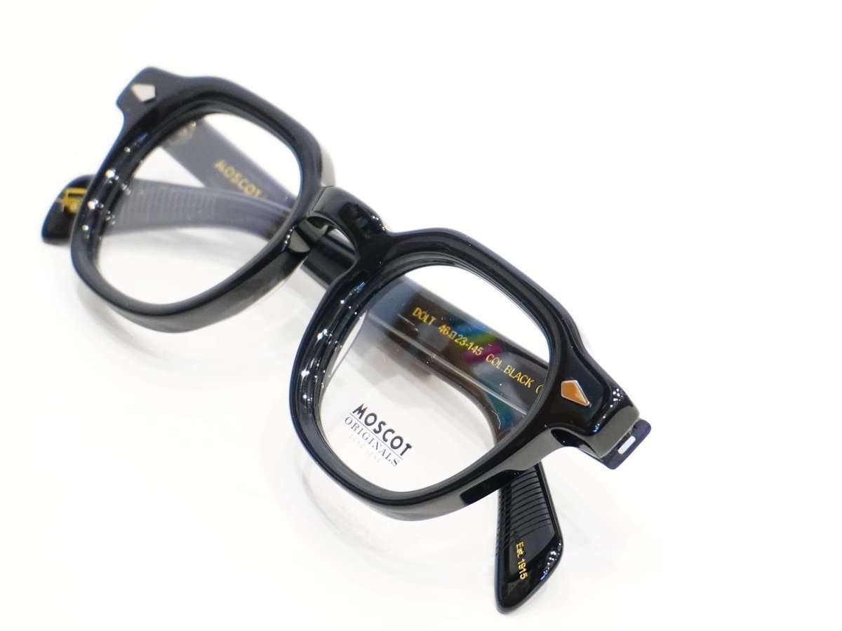 モスコット/MOSCOT DOLT 46size col.BLACK | バーバーメガネ
