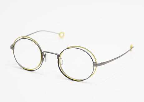 稀少！☆Arumamika アルマミカ 丸メガネ DAWN 47size 多角形 Arumamika