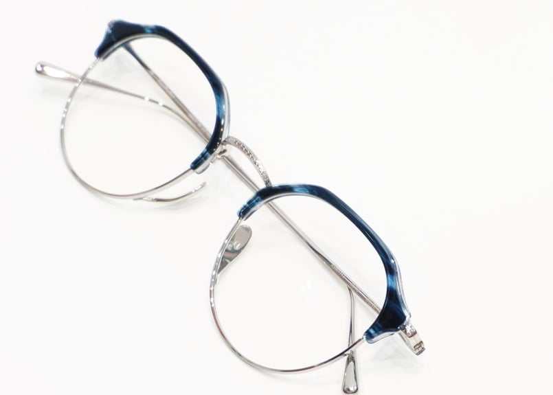 カメマンネン KMN-1114 col.BL/TS | バーバーメガネ