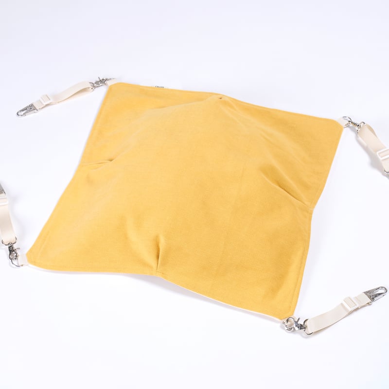 Cat 取り外しのしやすいキャットハンモック イエローデニム×ふんわり