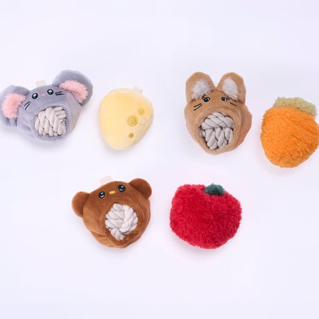 無着色のコットンボールTOYセット