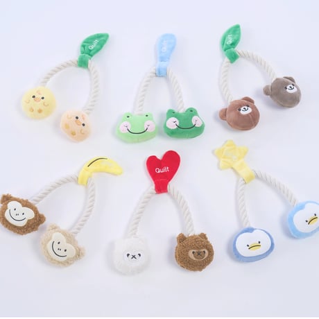 無着色のコットンロープ　ふたごのTOY