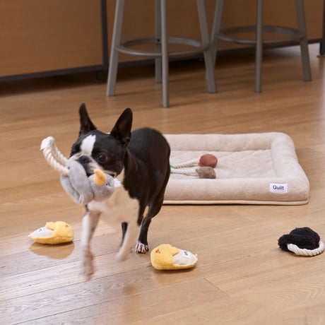 無着色のコットンロープ　ぶらさがりりTOY