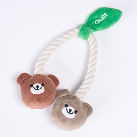 無着色のコットンロープ　ふたごのTOY