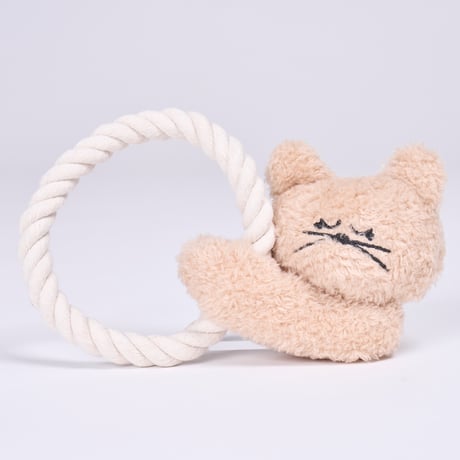 無着色のコットンロープ　ぶらさがりりTOY