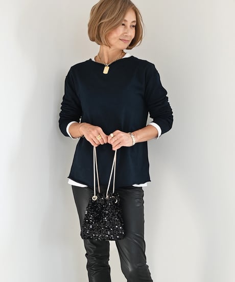 スパンコールバッグ　【Black｜Brown】