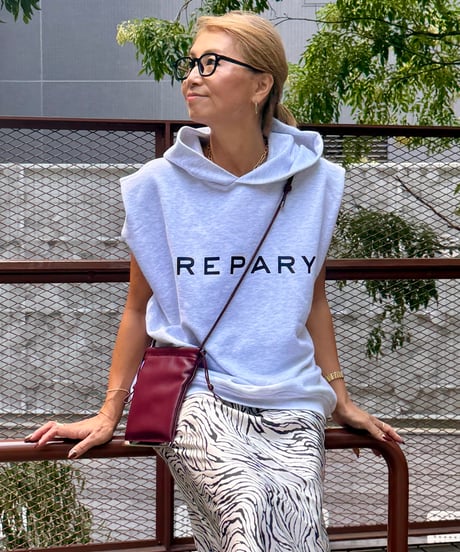 LOGOフーディトップス【 Light gray/Black全２色 】