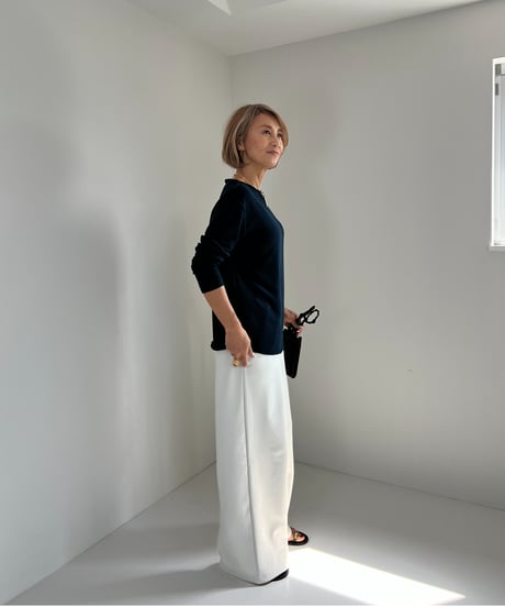 シーズンレスニットソートップス【 Light gray/Navy全２色 】
