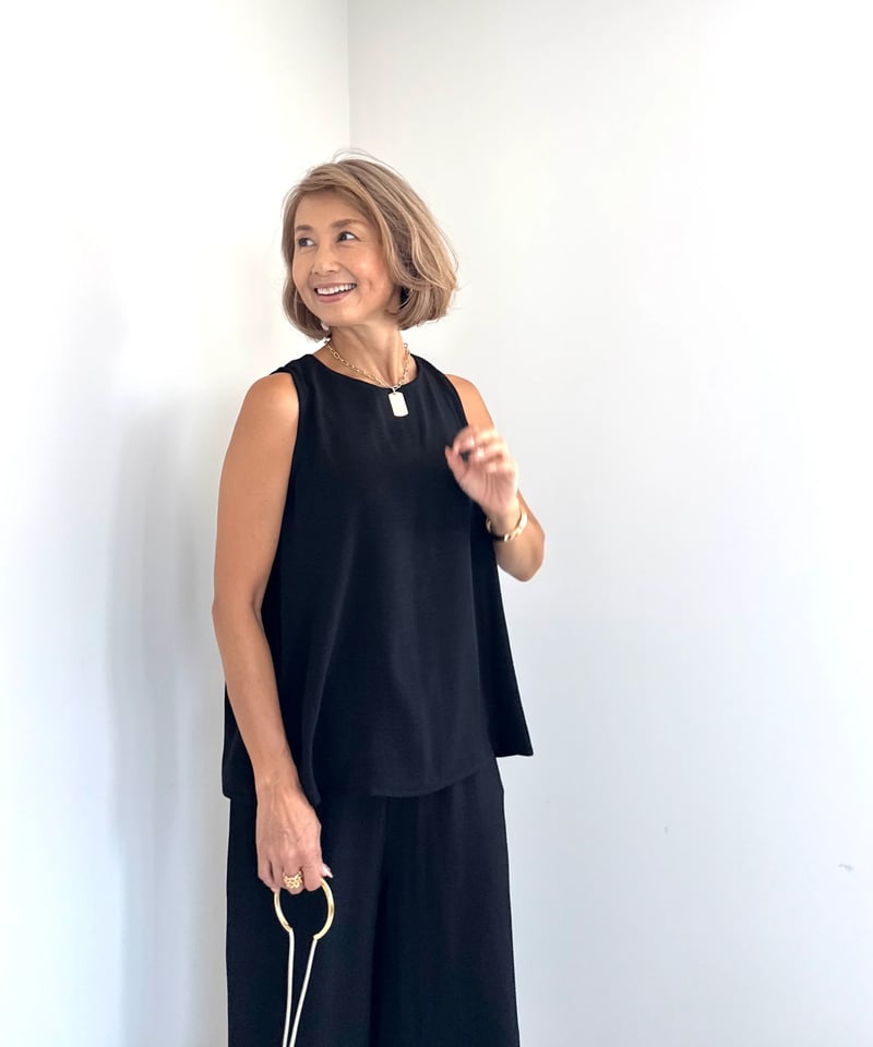 ノースリセットアップ【Beige/Black 全2色】 | ABEREI