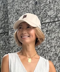 刺繍CAP（新色）【ecru】