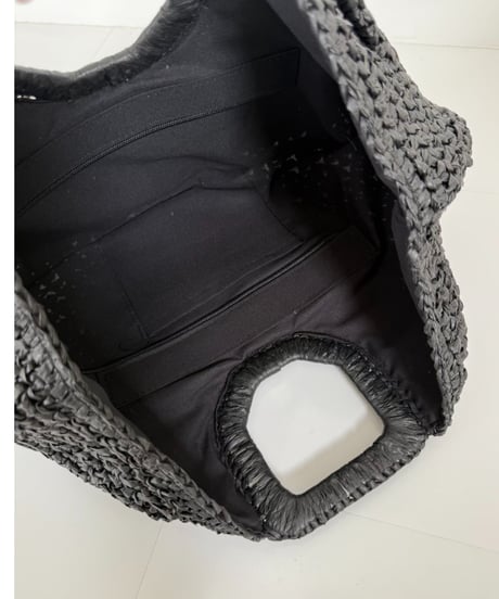 ハーフサークルBAG【Natural/Black 全２色】