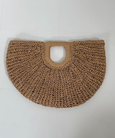 ハーフサークルBAG【Natural/Black 全２色】