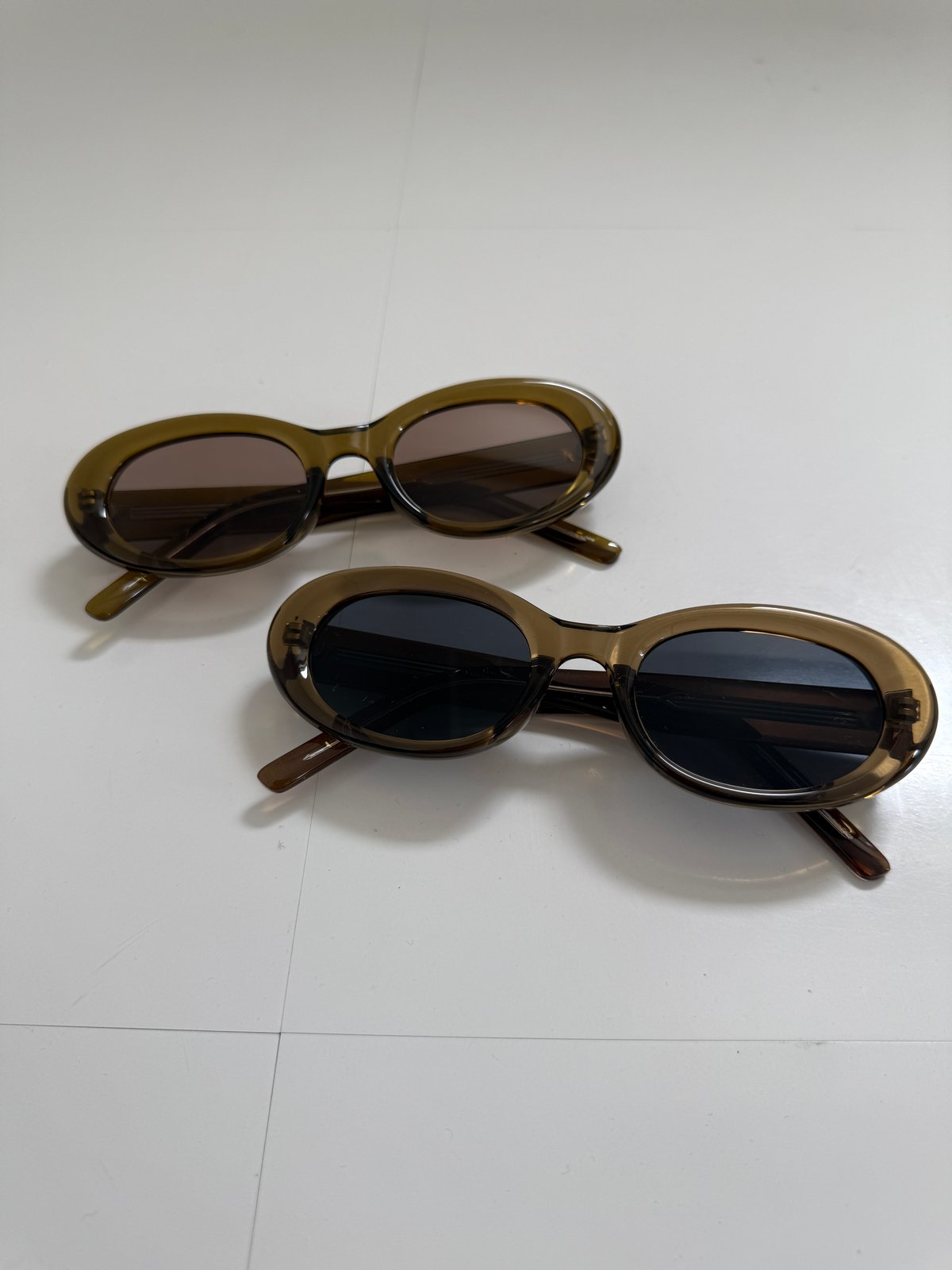 オーバルサングラス【Green/Brown全2色】 | ABEREI