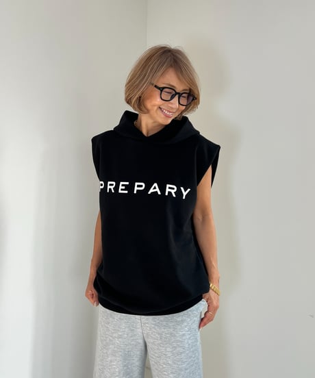 LOGOフーディトップス【 Light gray/Black全２色 】