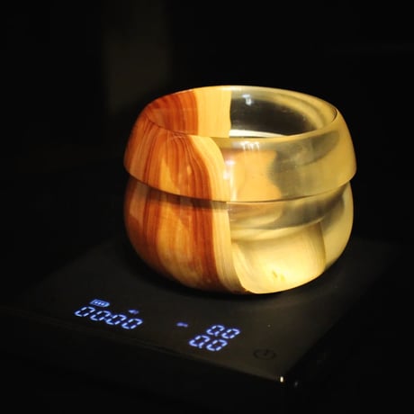 [売約済] 銘木とレジンのカップ 'Planet'