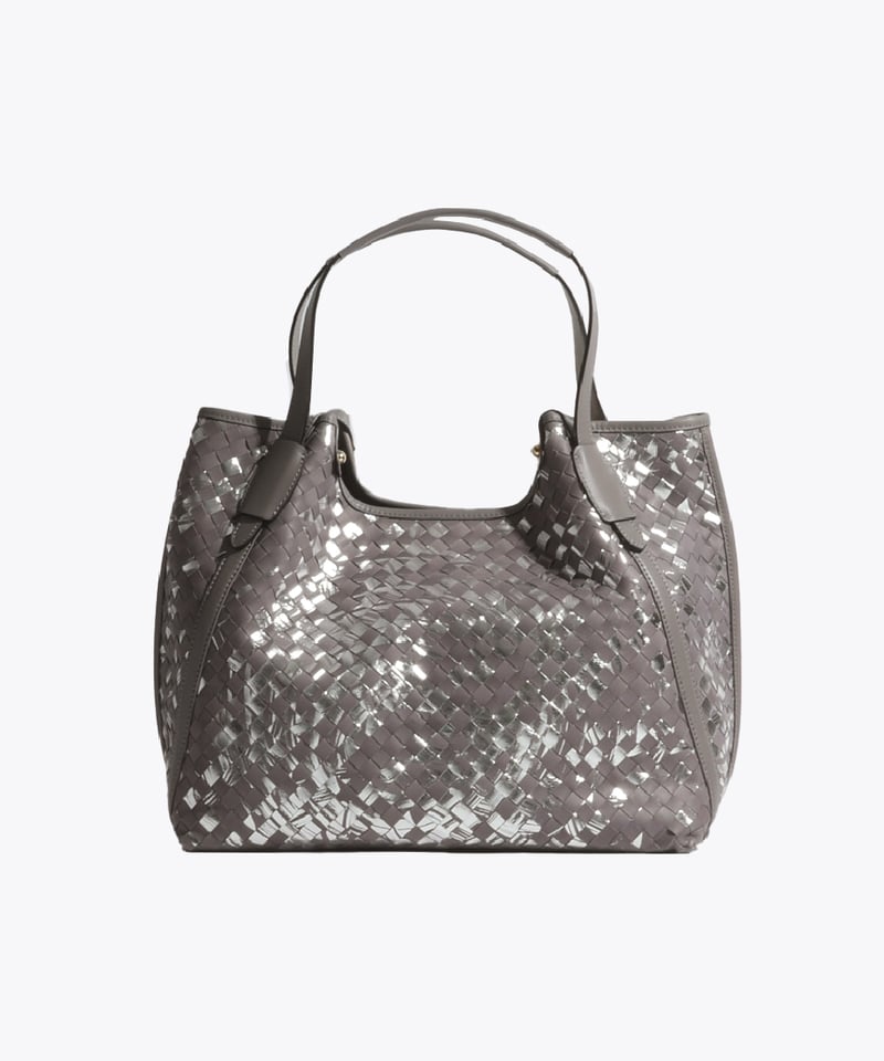 Lamb Leather Mesh Tote Bag（L）【031198】日本製 A4 | P