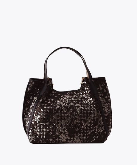 Lamb Leather Mesh Tote Bag（L）【031198】日本製 A4