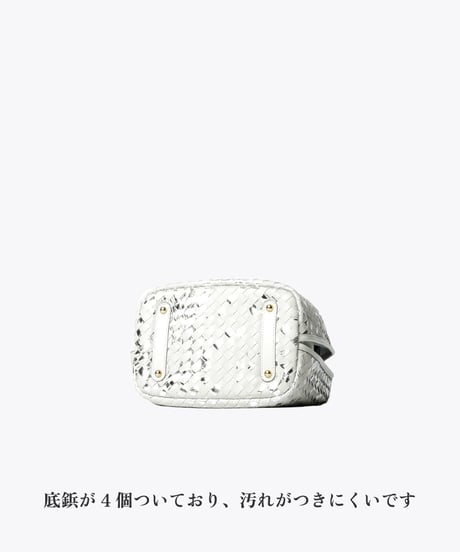 Lamb Leather Mesh 2way bag【322823】日本製