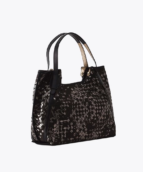 Lamb Leather Mesh Tote Bag（L）【031198】日本製 A4