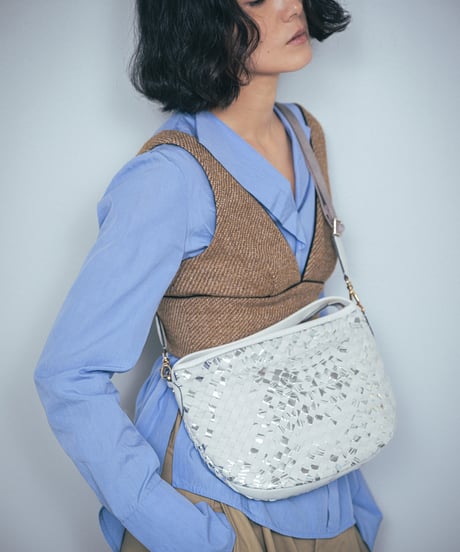 Lamb Leather 2way shoulder bag【322851】日本製