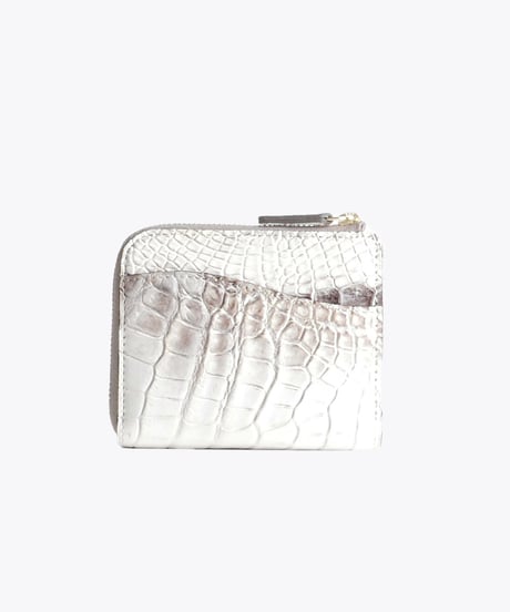 Crocodile L-shaped Zipper Mini Wallet【322981】日本製