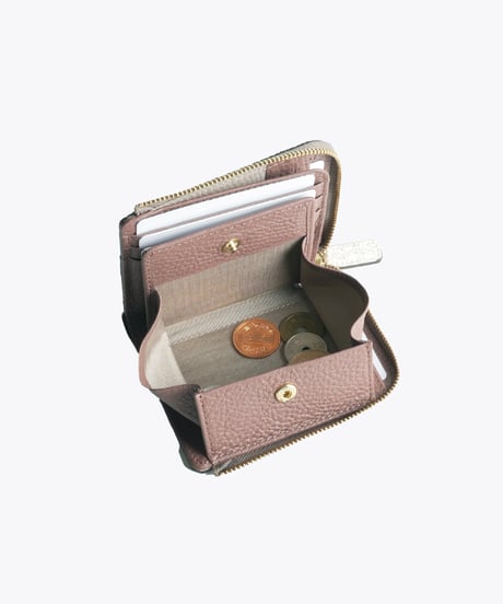 Crocodile L-shaped Zipper Mini Wallet【322981】日本製