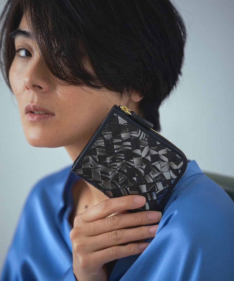 Lamb Leather L-shaped Zipper Mini Wallet【322853