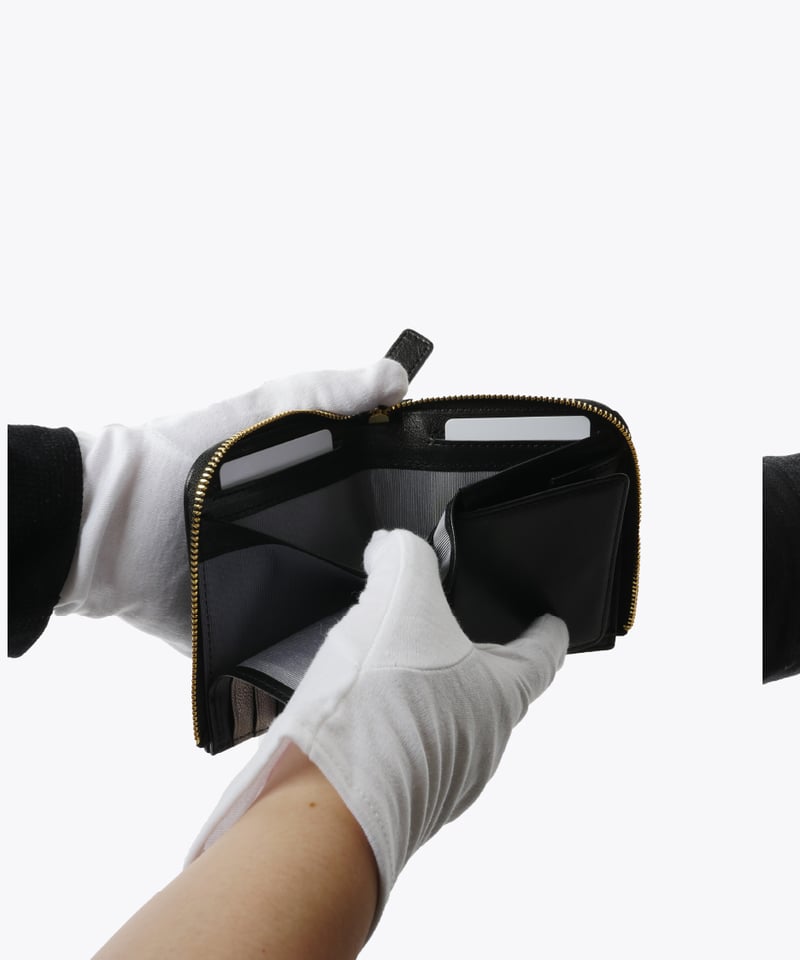 Lamb Leather L-shaped Zipper Mini Wallet【322853